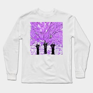 Trees are Purple Oil Painting Long Sleeve T-Shirt